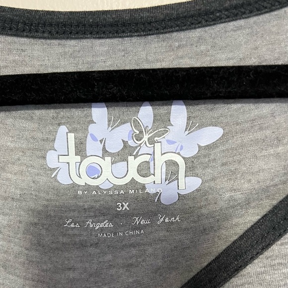 Like New! Touch by Alyssa Milano Boston Bruins Line Drive Raglan T-Shirt Size 3X - Picture 7 of 7